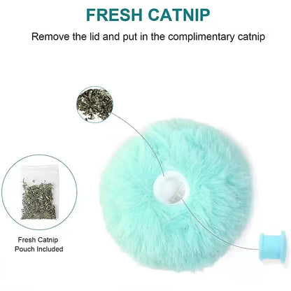 Smart Fluffy Interactive Cat Toy (with cat nip)