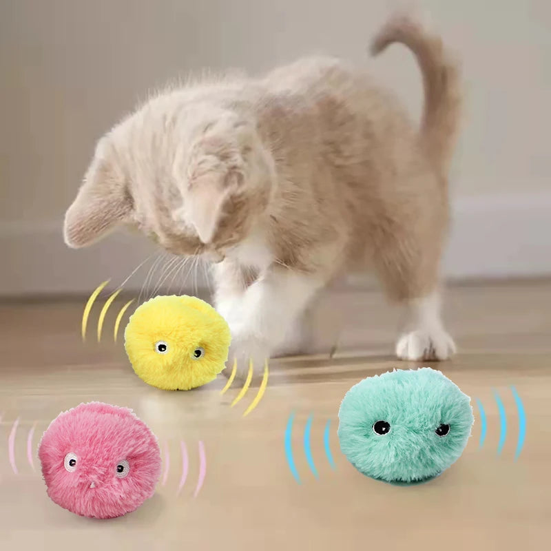 Smart Fluffy Interactive Cat Toy (with cat nip)