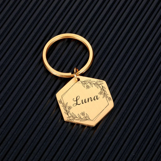 Personalized Pentagon Pet Pendant