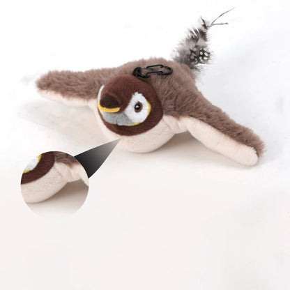 Interactive Rechargeable Chirping Flapping Bird Cat Toy