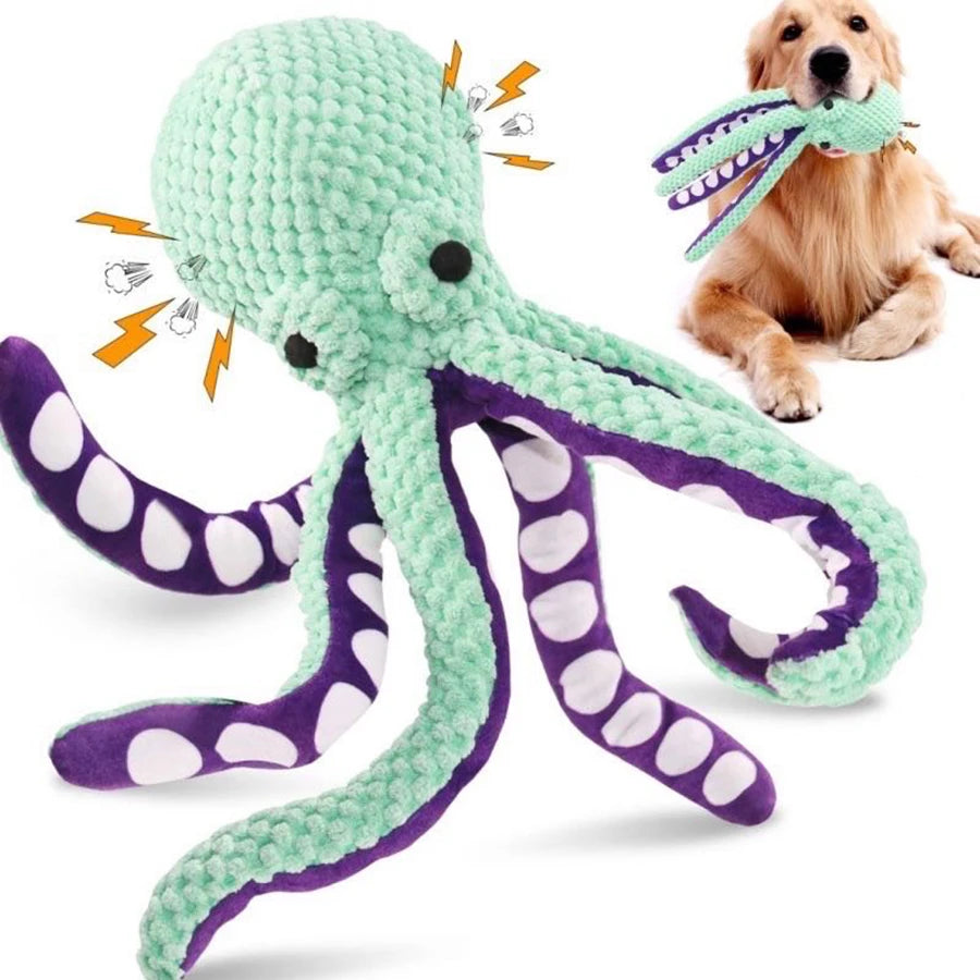 Octopus Squeaky Toy For Dogs