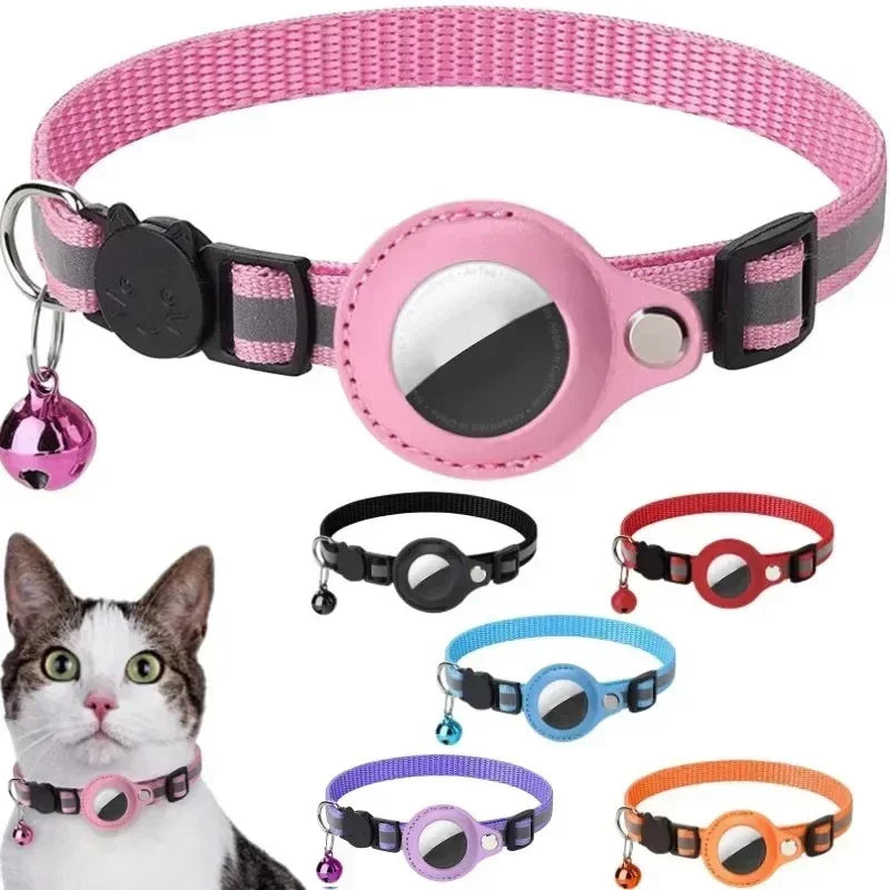 Anti-Lost Cat Collar for GPS Tracker With Protective Case And Bell