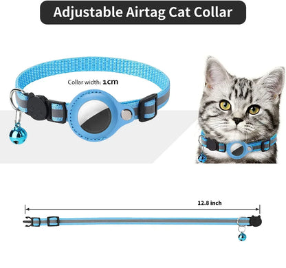 Anti-Lost Cat Collar for GPS Tracker With Protective Case And Bell