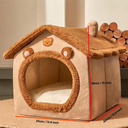 Cozy Enclosed Pet Bed